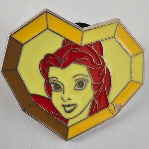 DISNEY Pin Trading ~ Cast Lanyard Series 5/6 ~ Belle ~ Hidden Mickey ~ 2008~ P03